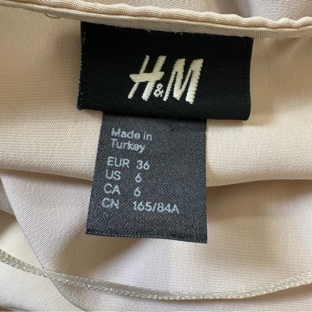 H&M Cream Dolman Sleeve V-Neck Sundress